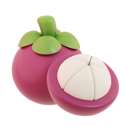 Mangostan  3D Icon