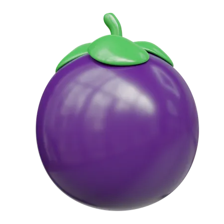 Mangostan  3D Icon