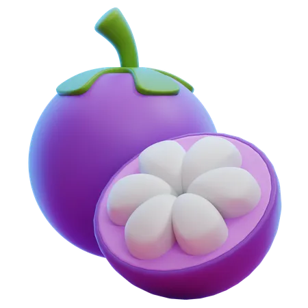 Mangostan  3D Icon