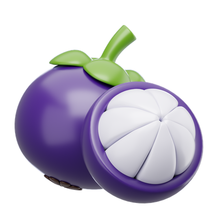 Mangostán  3D Icon