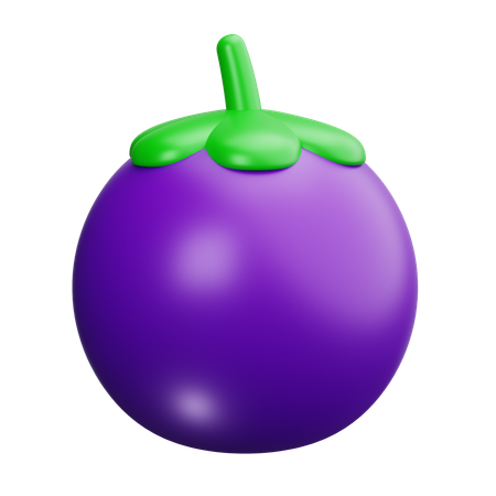 Mangostan  3D Icon