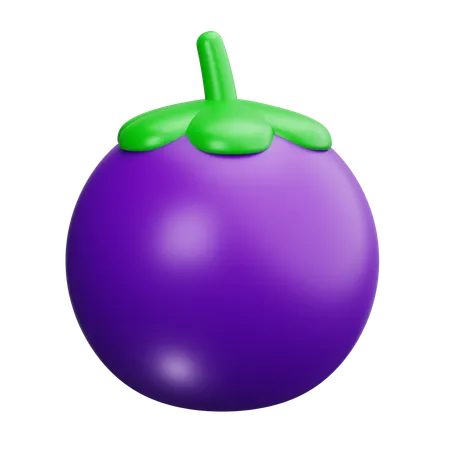 Mangostan  3D Icon