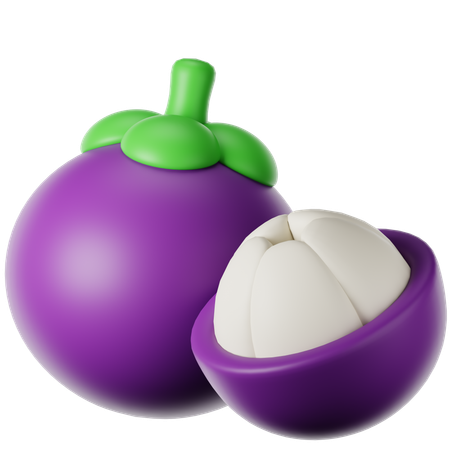 Mangostan  3D Icon
