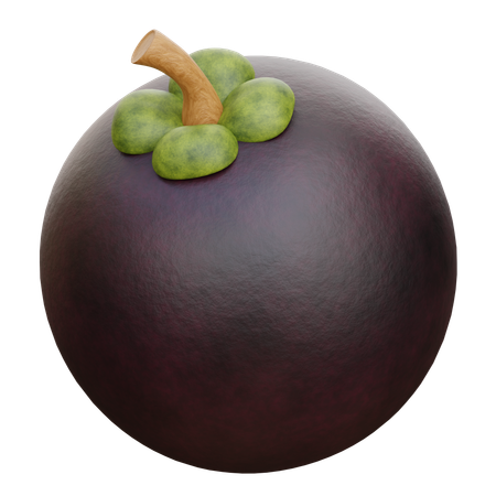 Mangostán  3D Icon