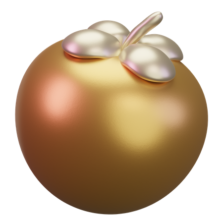 Mangostán  3D Icon