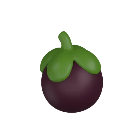 Mangostan  3D Icon