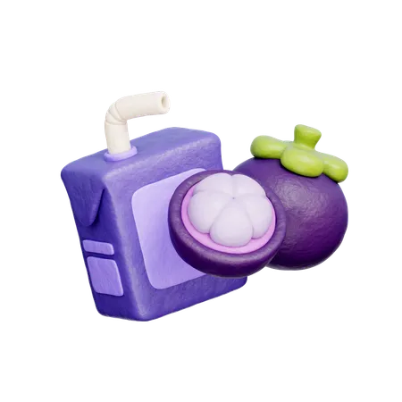 Mangostan-Saft-Box  3D Icon