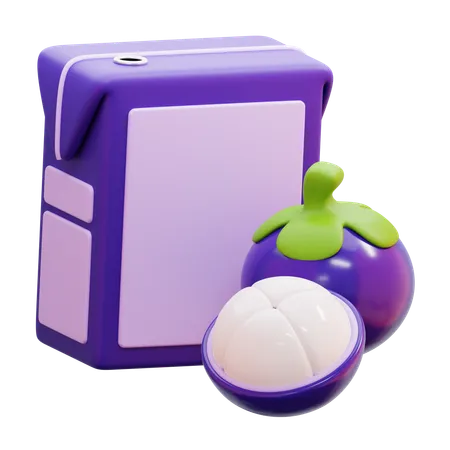 Mangostan-Saft-Box  3D Icon