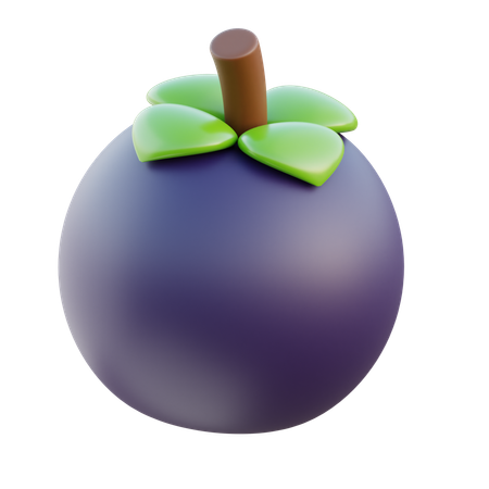 Mangostão  3D Icon