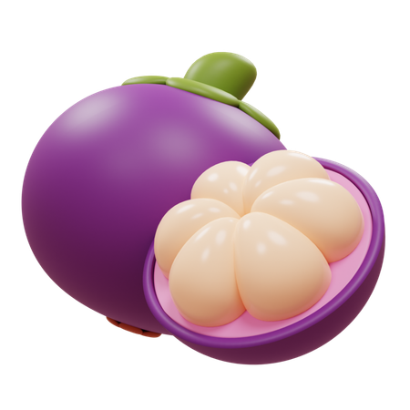 Mangostão  3D Icon