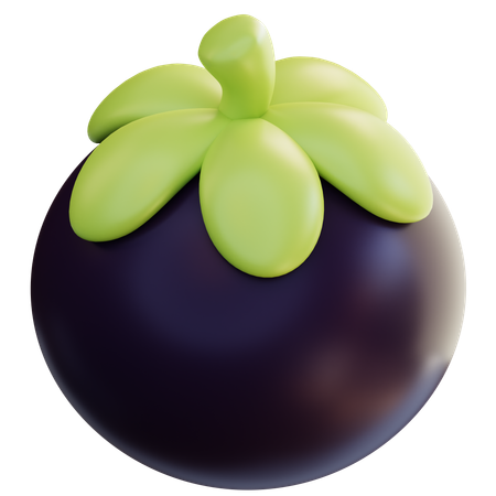 Mangostão  3D Icon