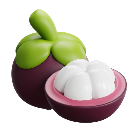 Mangostão  3D Icon