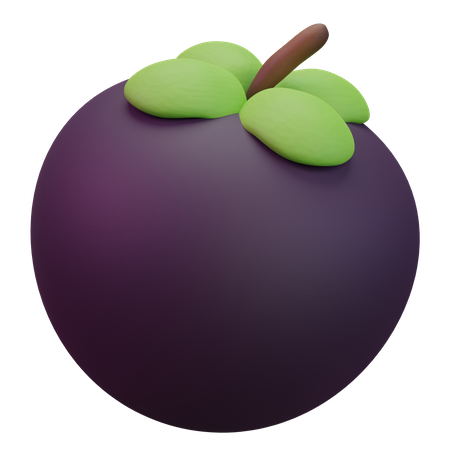 Mangostão  3D Icon