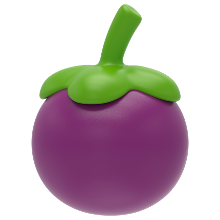 Mangostão  3D Icon