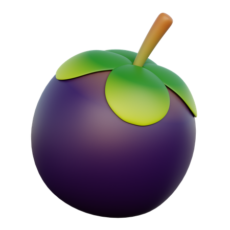 Mangostão  3D Icon