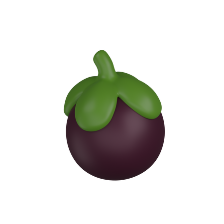 Mangostão  3D Icon