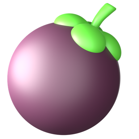 Mangostão  3D Icon