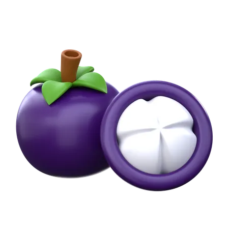 Mangosteen 3 D Diet And Nutrition Icon 3D Icon
