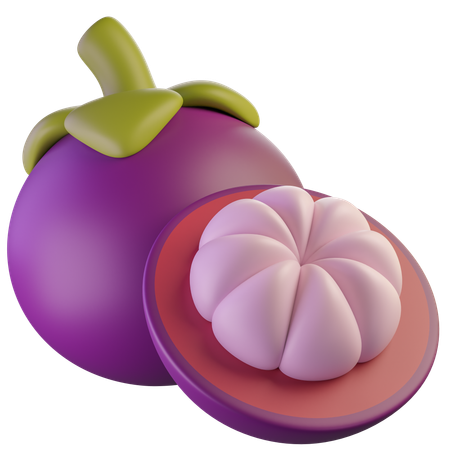 Mangosteen  3D Icon
