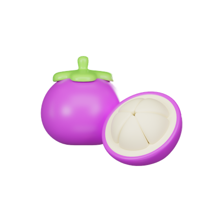 Mangosteen  3D Icon