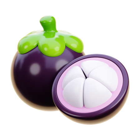 Mangosteen  3D Icon