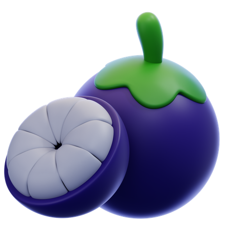 Mangosteen  3D Icon