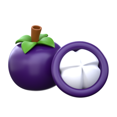 Mangosteen  3D Icon