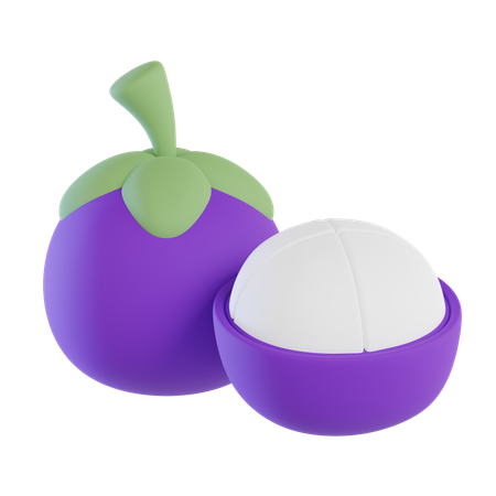 Mangosteen  3D Icon