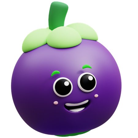 Mangosteen  3D Icon