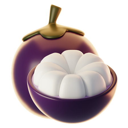 Mangosteen  3D Icon