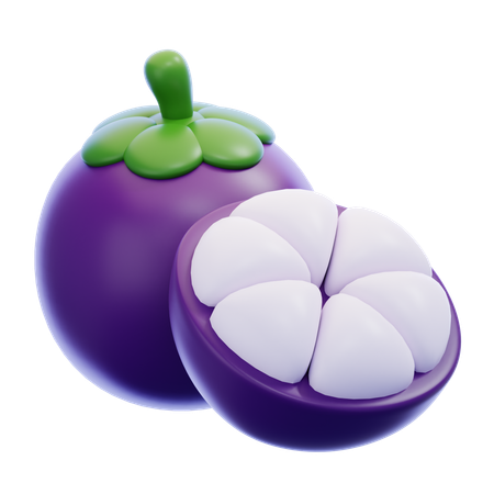 Mangosteen  3D Icon