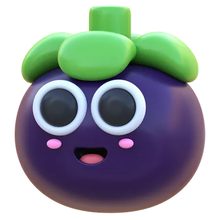 Mangosteen  3D Icon