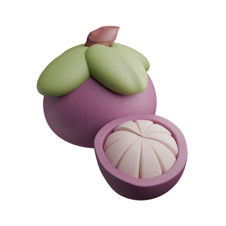 Mangosteen  3D Icon