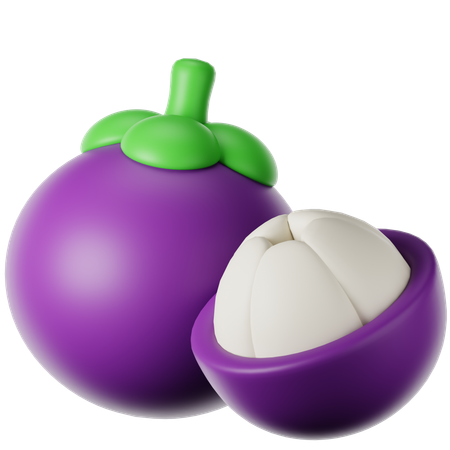 Mangosteen  3D Icon