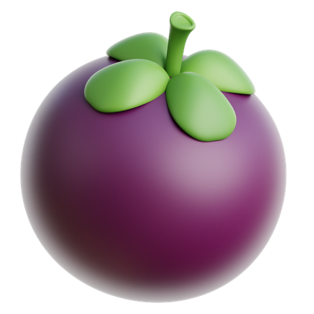 Mangosteen  3D Icon