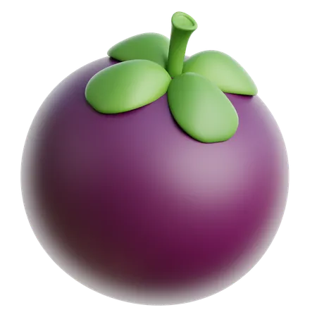 Mangosteen  3D Icon