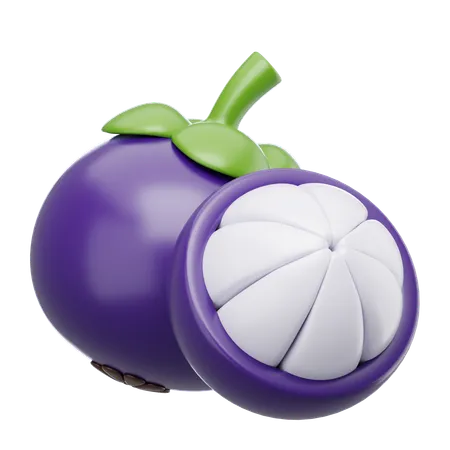 Mangosteen  3D Icon