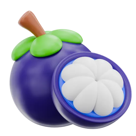 Mangosteen  3D Icon