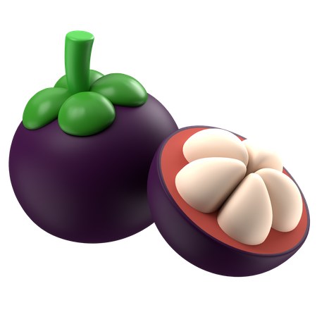 Mangosteen  3D Icon