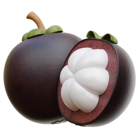 Mangosteen  3D Icon