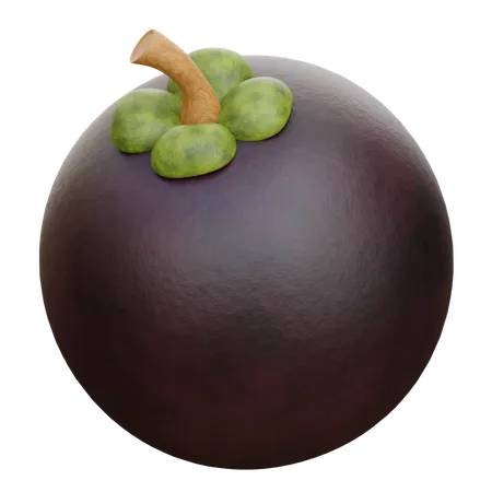 Mangosteen  3D Icon