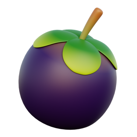 Mangosteen  3D Icon