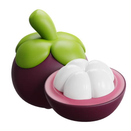 Mangosteen  3D Icon