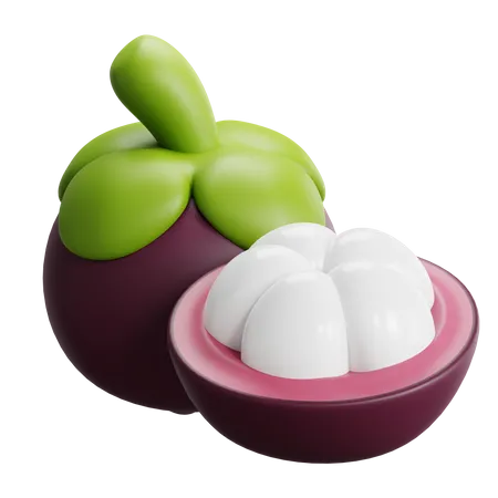 Mangosteen  3D Icon