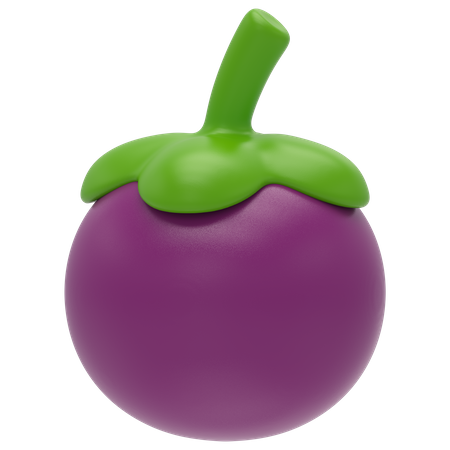 Mangosteen  3D Icon