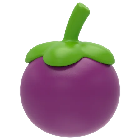 Mangosteen  3D Icon