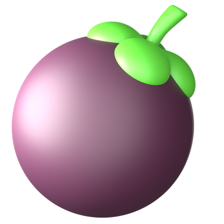 Mangosteen  3D Icon