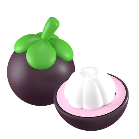 Mangosteen  3D Icon