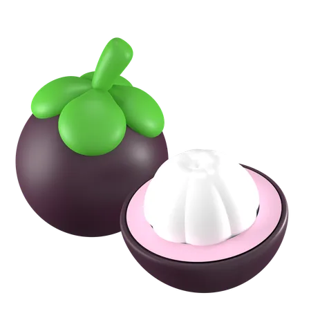 Mangosteen  3D Icon