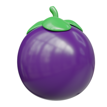 Mangosteen  3D Icon